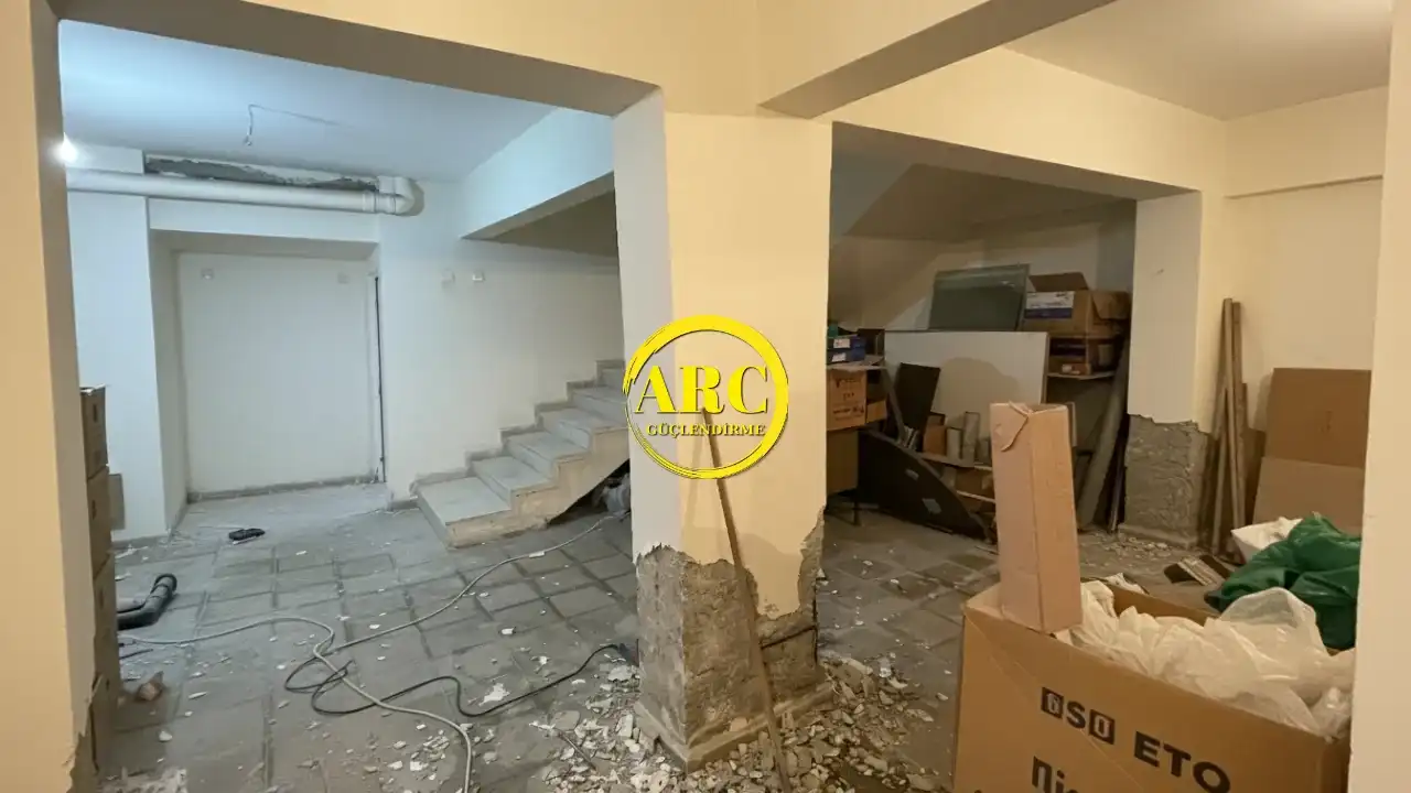 Konut Kolon Güçlendirme - Güçlendirme Uygulaması Öncesi Mevcut Durum