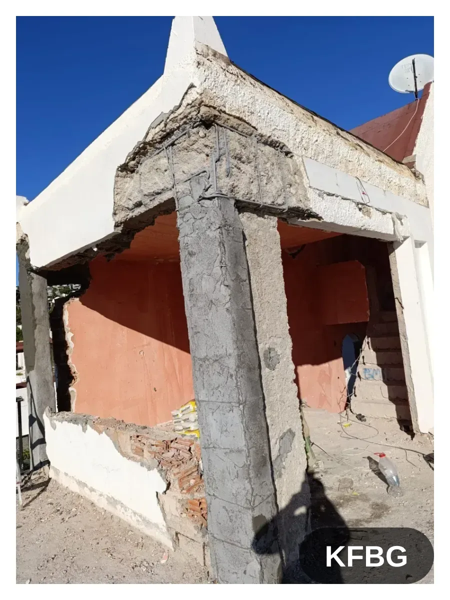 Güçlendirme şantiyesi kurulumu ve iskele erişim planlaması