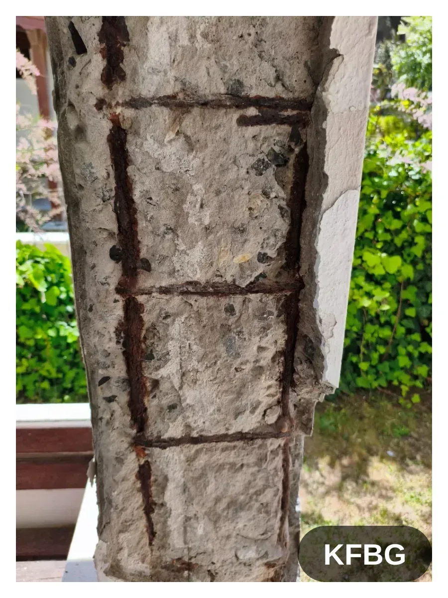 Kolonda çelik manşon ve mantolama uygulaması
