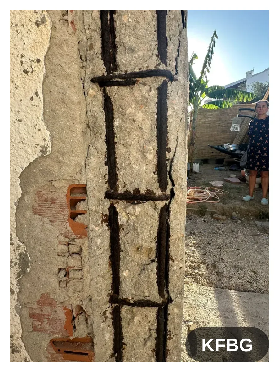Kolon çatlağına epoksi enjeksiyonu ve onarım uygulaması Kolon çatlağına epoksi enjeksiyonu ve onarım uygulaması